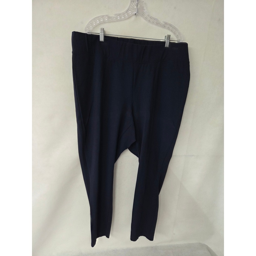 Old Navy Stevie Ponte Knit Pants Navy Blue Plus 3X High Rise Skinny Front Seam